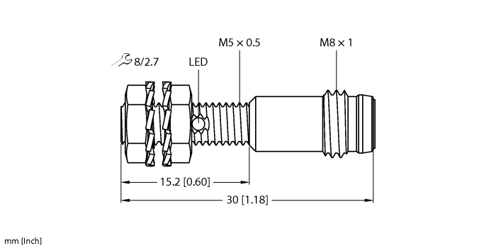 Turck Inductive Sensor # BI1-EG05K-AP6X-V1331