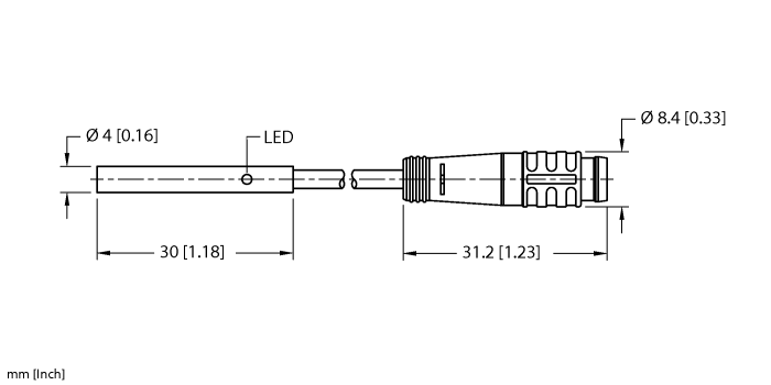 Turck Inductive Sensor # BI1-EH04-AP6X-0.2-PSG3