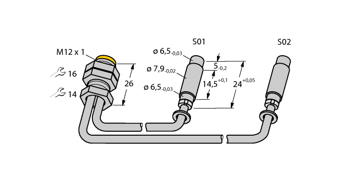 Turck Inductive Sensor # BI1-EH08/6.5K-2AP6-225/250-FSF4.4K/S922