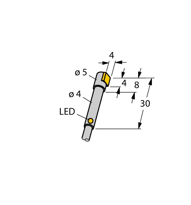 Turck Inductive sensor # BI1-HS540-AP6X-0.2-PSG3M