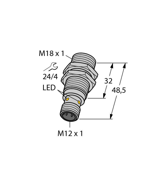 Turck Inductive Sensor - Stainless Steel Front # BI10-EG18F-AP6X-H1141