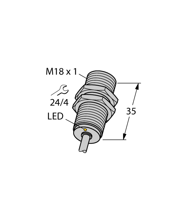 Turck Inductive Sensor - Stainless Steel Front # BI10-EG18F-AP6X