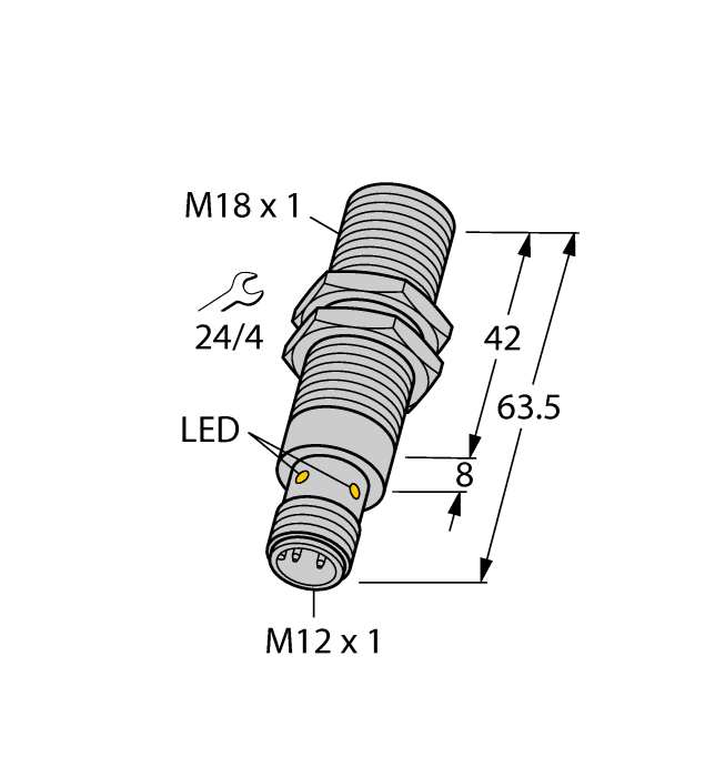 Turck Inductive Sensor - Stainless Steel Front # BI10-EG18FM-AP6X-H1141