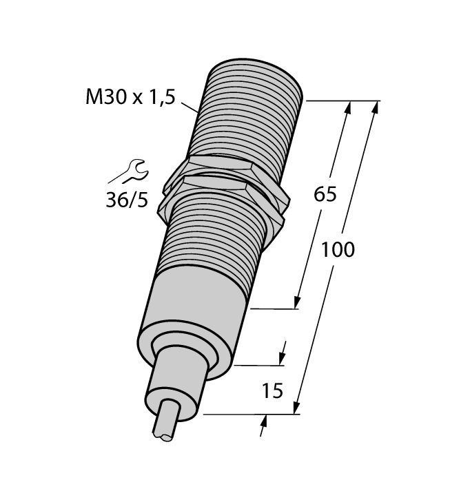 Turck Inductive Sensor - With Increased Temperature Range # BI10-EM30-AP6/S907