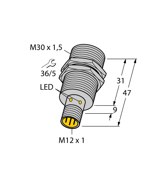 Turck Inductive Sensor # BI10-G30K-RP6X-H1141