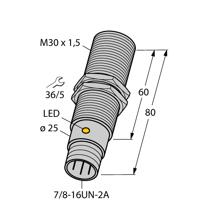 Turck Inductive Sensor - Resistant to Magnetic Fields # BI10-GT30-ADZ30X2-B1131/S34