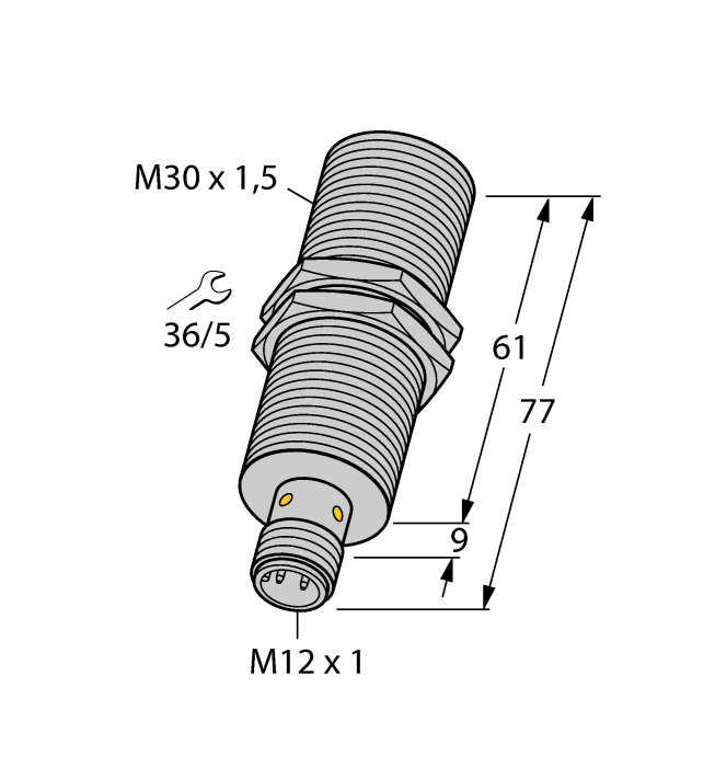 Turck Inductive Sensor - With Analog Output # BI10-M30E-LIU-H1141