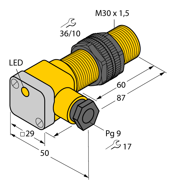 Turck Inductive Sensor # BI10-P30SK-AP6X2