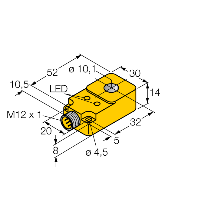 Turck Inductive Sensor - Ring Sensor # BI10R-Q14-AP6X2-H1141