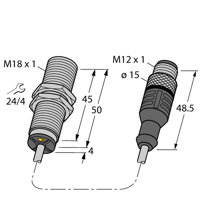 Turck Inductive Sensor # BI10U-M18-AP6X-0.2-RS4T