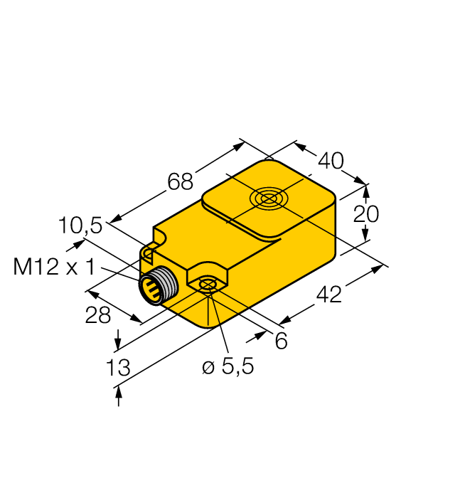 Turck Inductive Sensor - With Analog Output # BI15-Q20-LIU-H1141