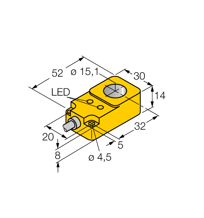 Turck Inductive Sensor - Ring Sensor # BI15R-Q14-AN6X2