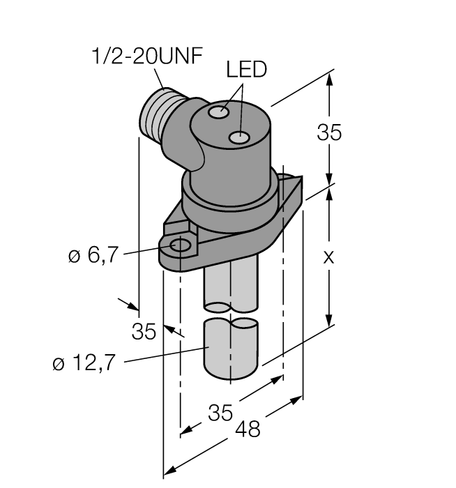 Turck Inductive Sensor - For High Pressures # BI2-CRS317-ADZ30X2-B3131/S34