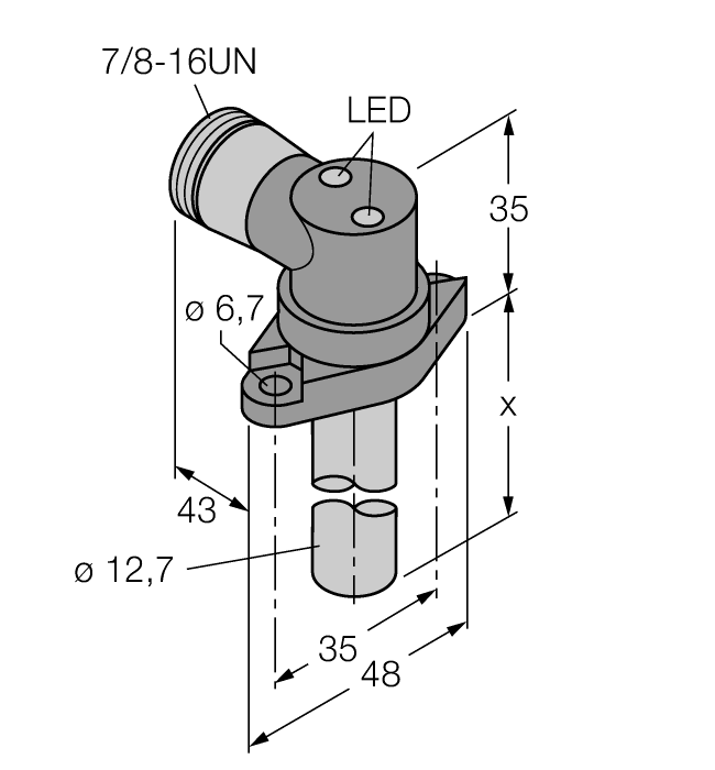 Turck Inductive Sensor - For High Pressures # BI2-CRS476-ADZ30X2-B1131/S34