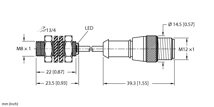 Turck Inductive Sensor - With Weldguard coating # BI2-EG08K-AP6X-1-RS4T/S1589