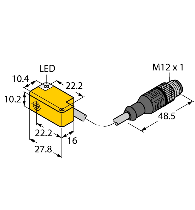 Turck Inductive Sensor # BI2-Q10S-VP6X-0.2-RS4.4T