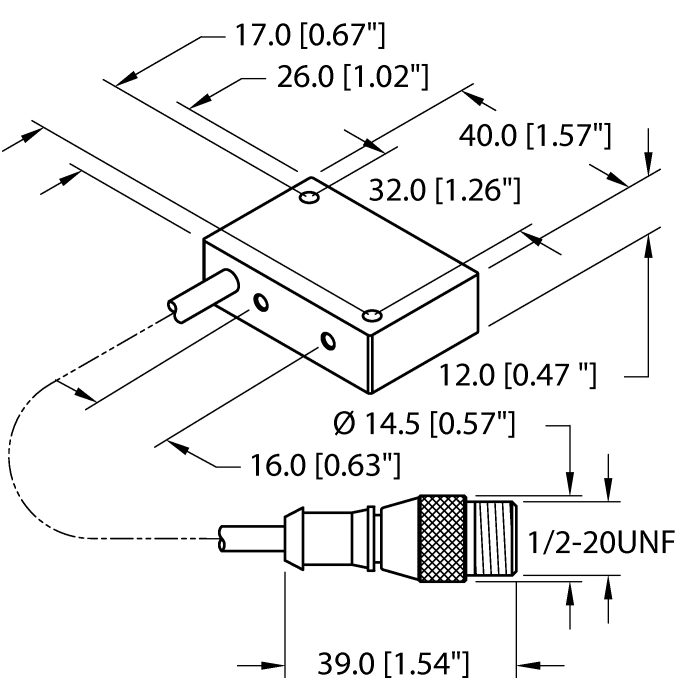 Turck Inductive Sensor # BI2-Q12-AZ31X-0.2-SB3T