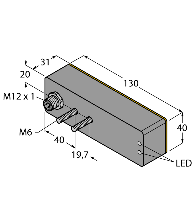 Turck Inductive Sensor # BI20-CK40130-VP4X2-H1141/S1009