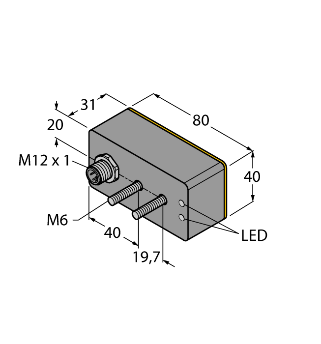Turck Inductive Sensor # BI20-CK4080-VP4X2-H1141