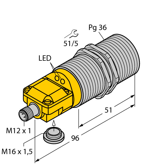 Turck Inductive Sensor # BI25-G47SR-VP4X2-H1141