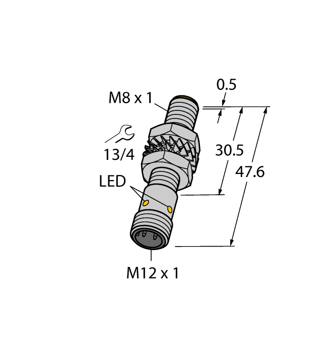 Turck Inductive Sensor - With Increased Switching Distance # BI3-M08-AP6X-H1341