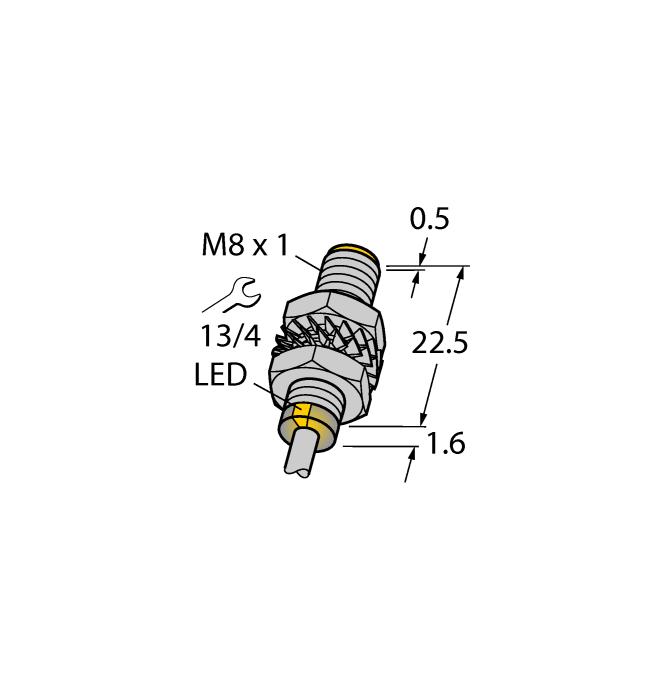Turck Inductive Sensor - With Increased Switching Distance # BI3-M08K-VP6X 7M