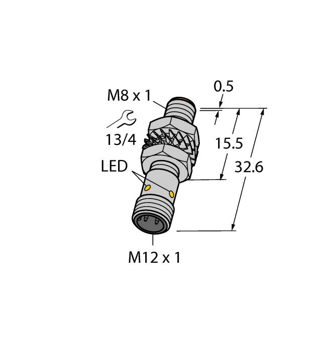 Turck Inductive Sensor - With Increased Switching Distance # BI3-M08KK-AP6X-H1341
