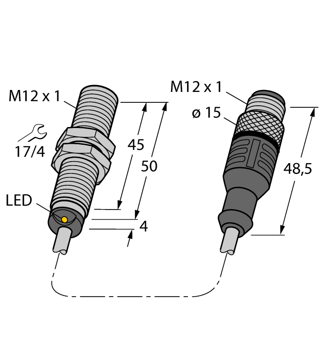 Turck Inductive Sensor # BI3-M12-AD4X-0.2-RS4.23T