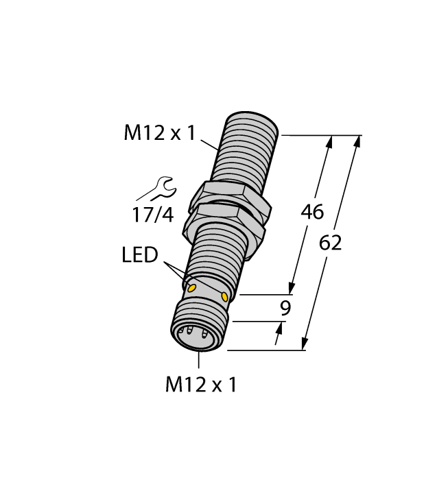 Turck Inductive Sensor - With Weldguard coating # BI3-MT12E-AD4X-H1141/S1589