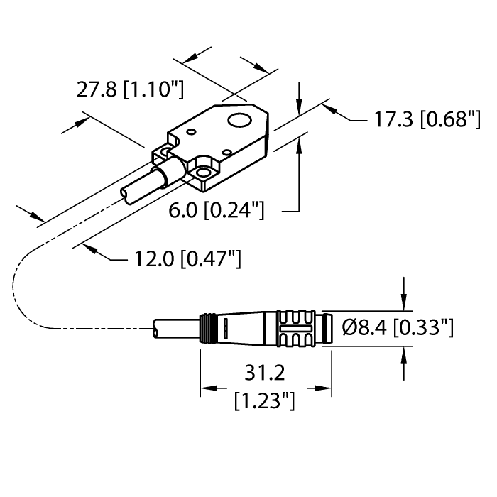 Turck Inductive Sensor # BI3-Q06-AP6X2-0.2-PSG3