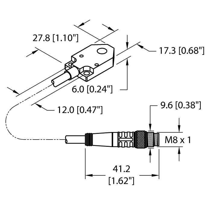 Turck Inductive Sensor # BI3-Q06-AP6X2-0.2-PSG3M