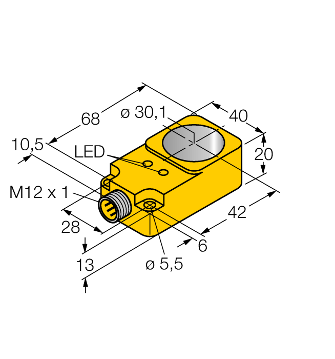 Turck Inductive Sensor - Ring Sensor # BI30R-Q20-AN6X2-H1141