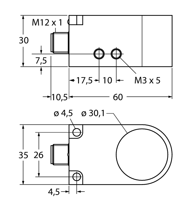 Turck Inductive Sensor - Ring Sensor # BI30R-W30-DAN6X-H1141