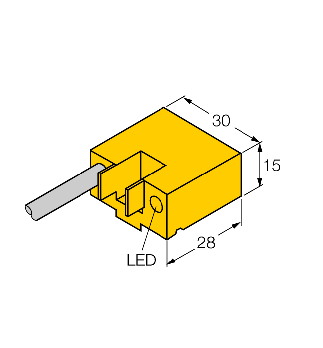 Turck Magnetic Field Sensor - For Pneumatic Cylinders # BIM-AKT-AD4X W/KLA-3M