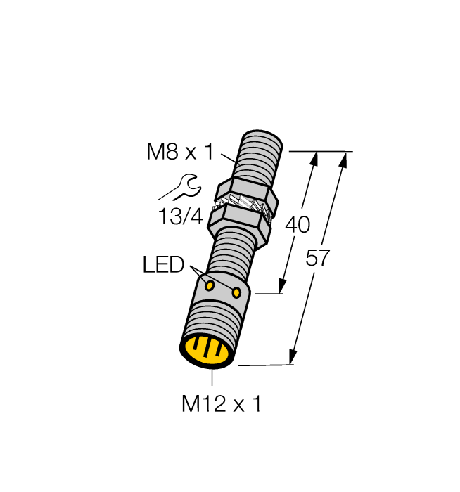 Turck Magnetic Field Sensor - Magnetic-inductive Proximity Sensor # BIM-EG08-AN6X-H1341