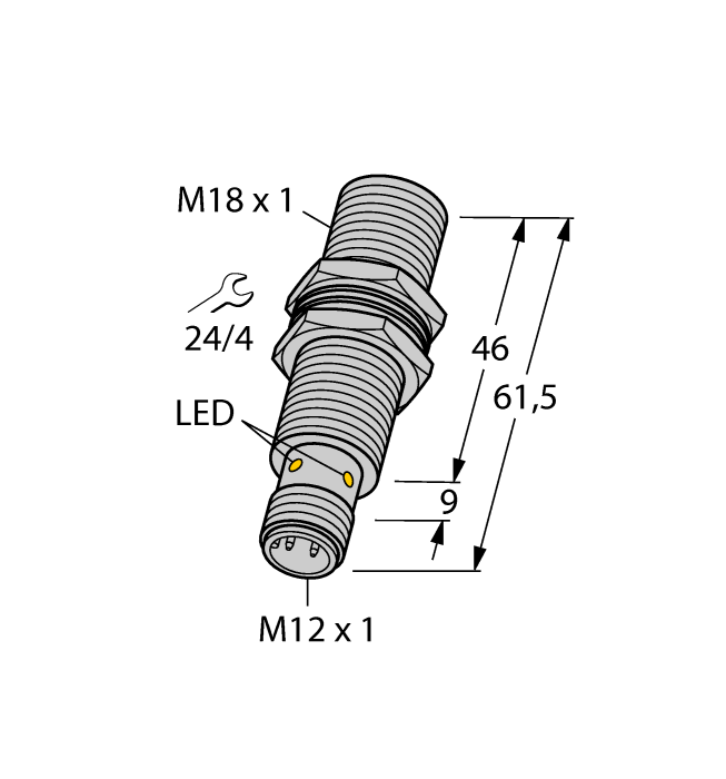 Turck Magnetic Field Sensor - Magnetic-inductive Proximity Sensor # BIM-EM18M-AP4X-H1141