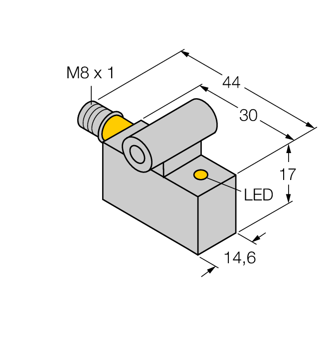 Turck Magnetic Field Sensor - For Pneumatic Cylinders # BIM-IKE-AP6X-V1131 W/KLI5