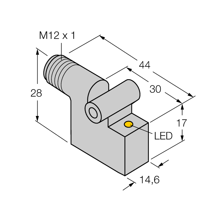 Turck Magnetic Field Sensor - For Pneumatic Cylinders # BIM-IKT-Y1X-H1141 W/KLI2