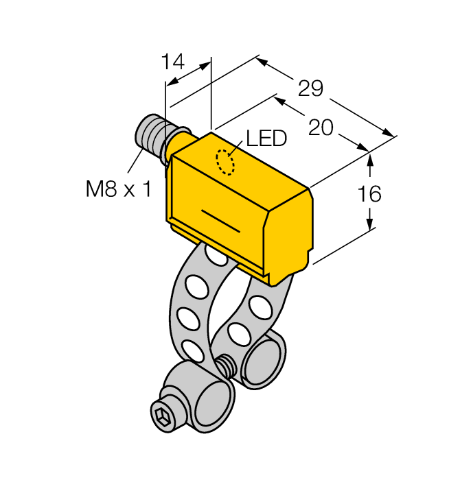 Turck Magnetic Field Sensor - For Pneumatic Cylinders # BIM-PST-AP6X-V1131 W/KLP80
