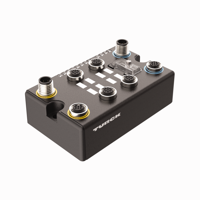 Turck BL compact fieldbus station for DeviceNet - 4 Digital PNP Outputs # BLCDN-4M12MT-4DO-2A-P