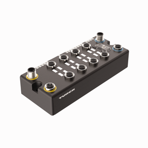 Turck BL compact fieldbus station for DeviceNet - 4 Analog Inputs for Current or Voltage, 4 Analog Outputs for Voltage, and 8 Configurable Digital PNP Channels