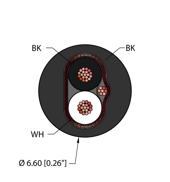 Turck Instrumentation Tray Cable - Reelfast Bulk Cable # BLK,PVC,2X18,S-FDB,ITC,MSHA