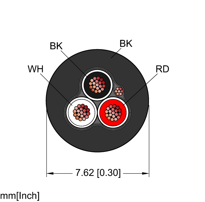 Turck Instrumentation Tray/Exposed Run/Direct Burial Cable - Reelfast Bulk Cable # BLK,PVC,3X18,S-FD,ITCERDB