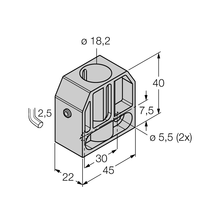 Turck Mounting Accessories - Mounting Clamp # BS 18