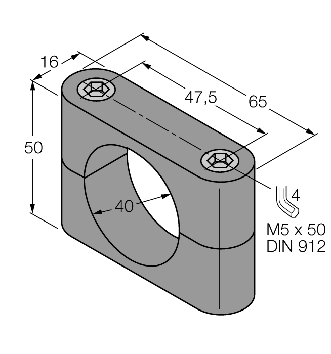 Turck Mounting Accessories - Mounting Clamp # BS 40