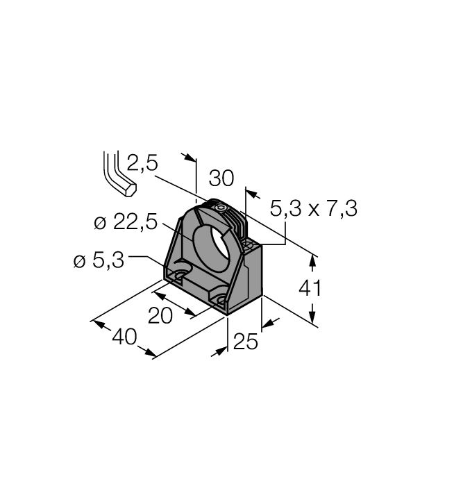 Turck Mounting Accessories - Mounting Clamp # BS4-CK40
