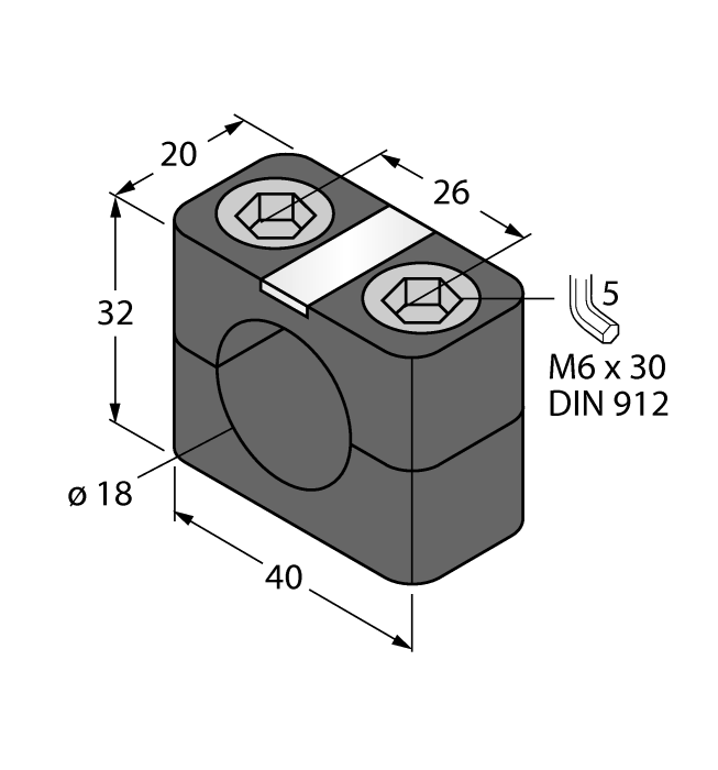 Turck Mounting Accessories - Mounting Clamp # BSN 18