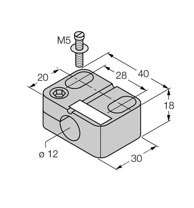 Turck Mounting Accessories - Mounting Clip for M12 Design # BST-12N