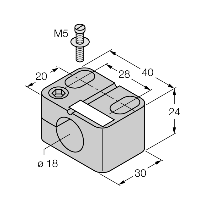 Turck Mounting Accessories - Mounting Clip for M18 Design # BST-18N