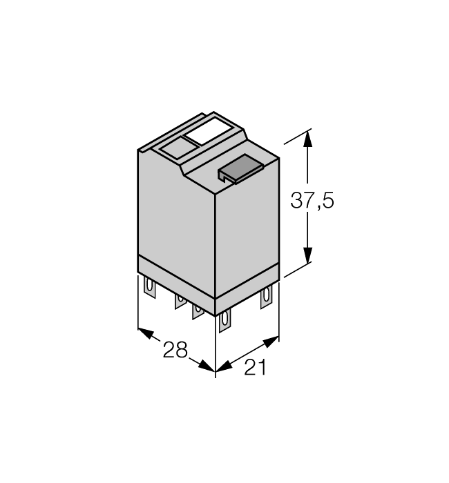 Turck Comat Releco by TURCK - Miniature, Power Relay # C7-G20X/120VAC